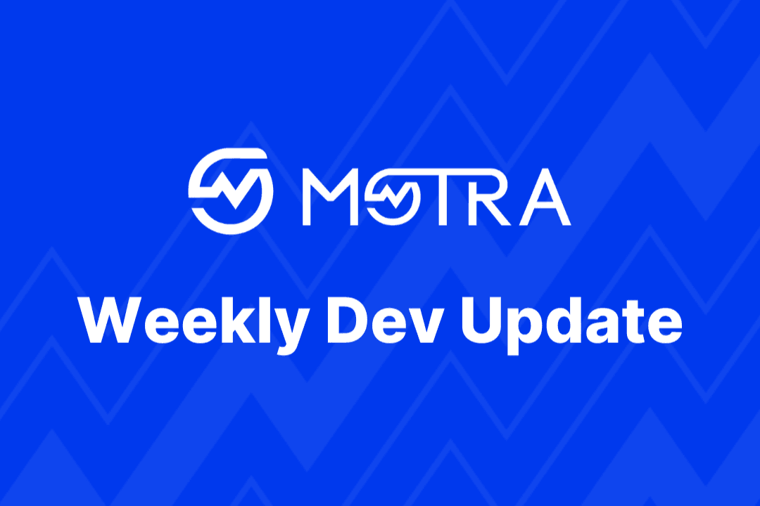 Blue MOTRA weekly update graphic about verified effort and Garmin integration